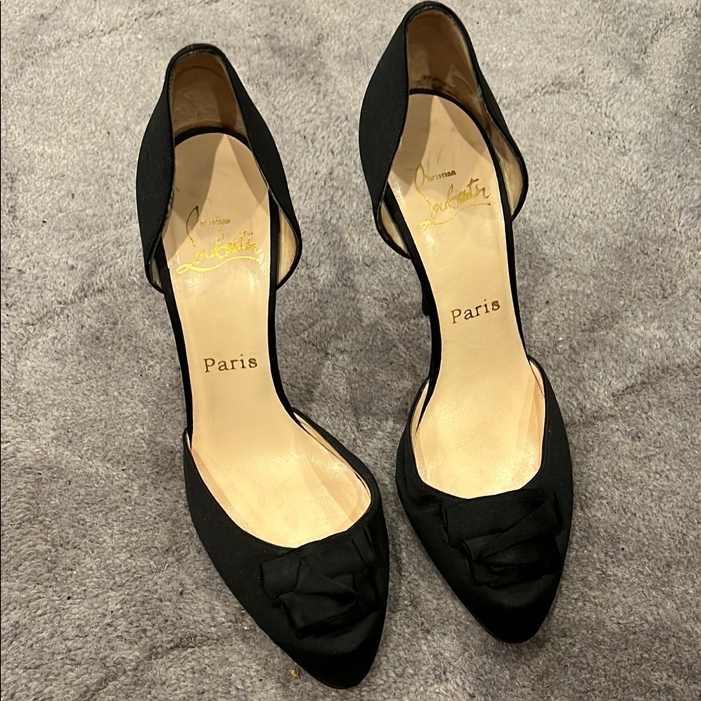 Christian Louboutin Black D'Orsay Heels